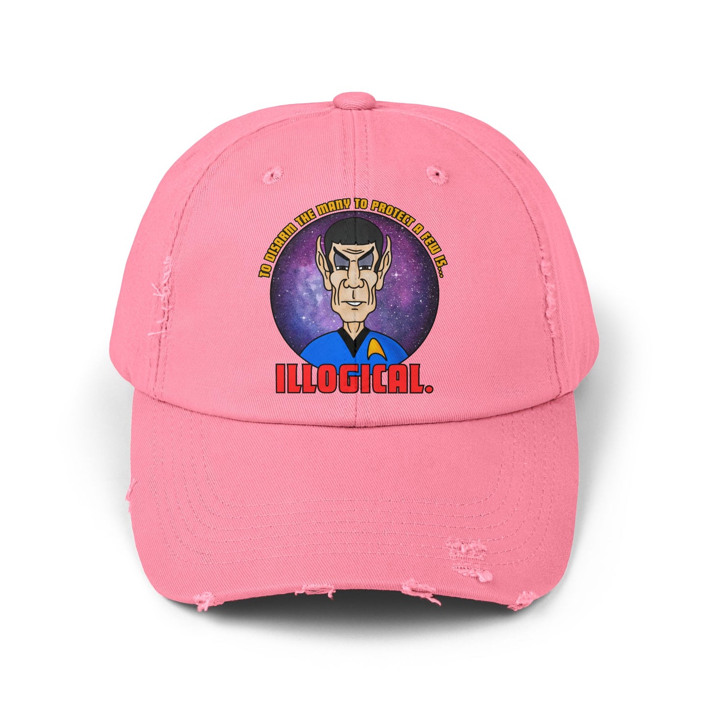 Illogical! Unisex Distressed Cap
