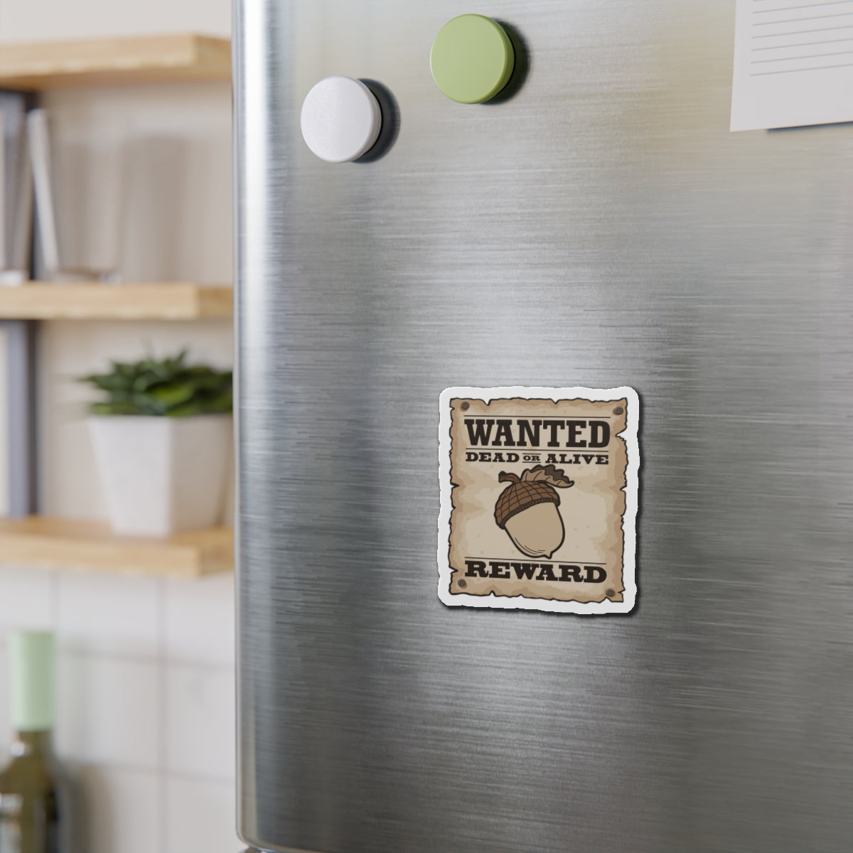 Wanted Nut! Die-Cut Magnets