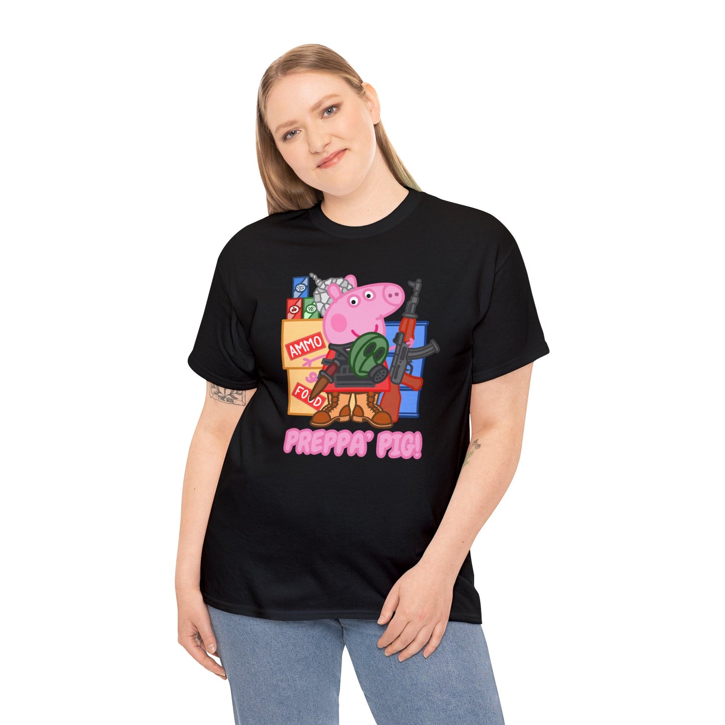 Preppa' Pig! Unisex Heavy Cotton Tee