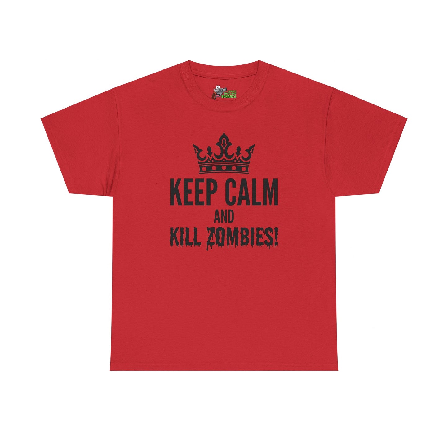 Keep Calm & Kill Zombies! Unisex Heavy Cotton Tee