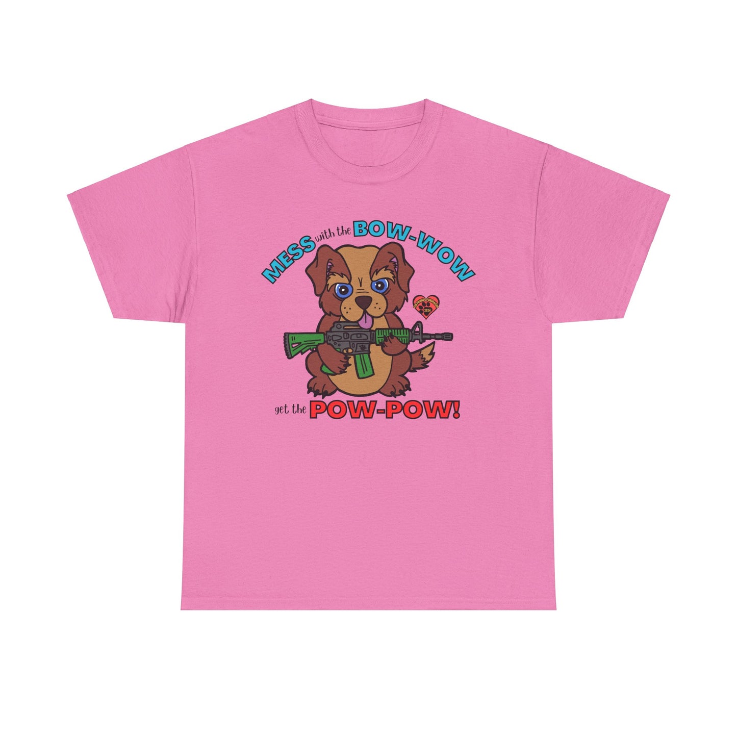 Mess with the Bow-Wow (FFF) Unisex Heavy Cotton Tee