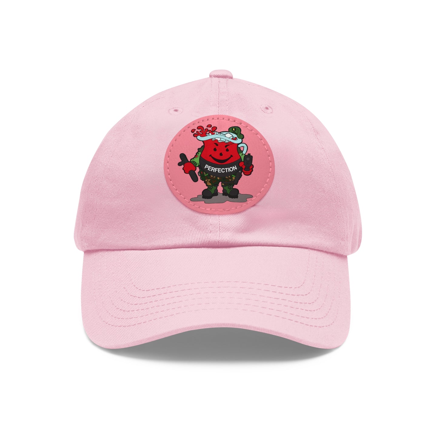 Glock Perfection! Dad Hat with Leather Patch (Round)