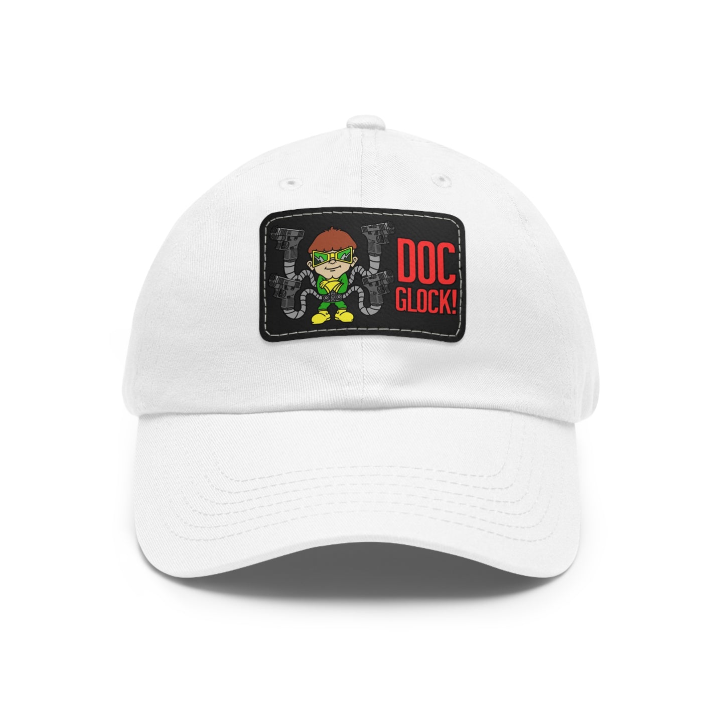 DOC Glock! Dad Hat with Leather Patch (Rectangle)