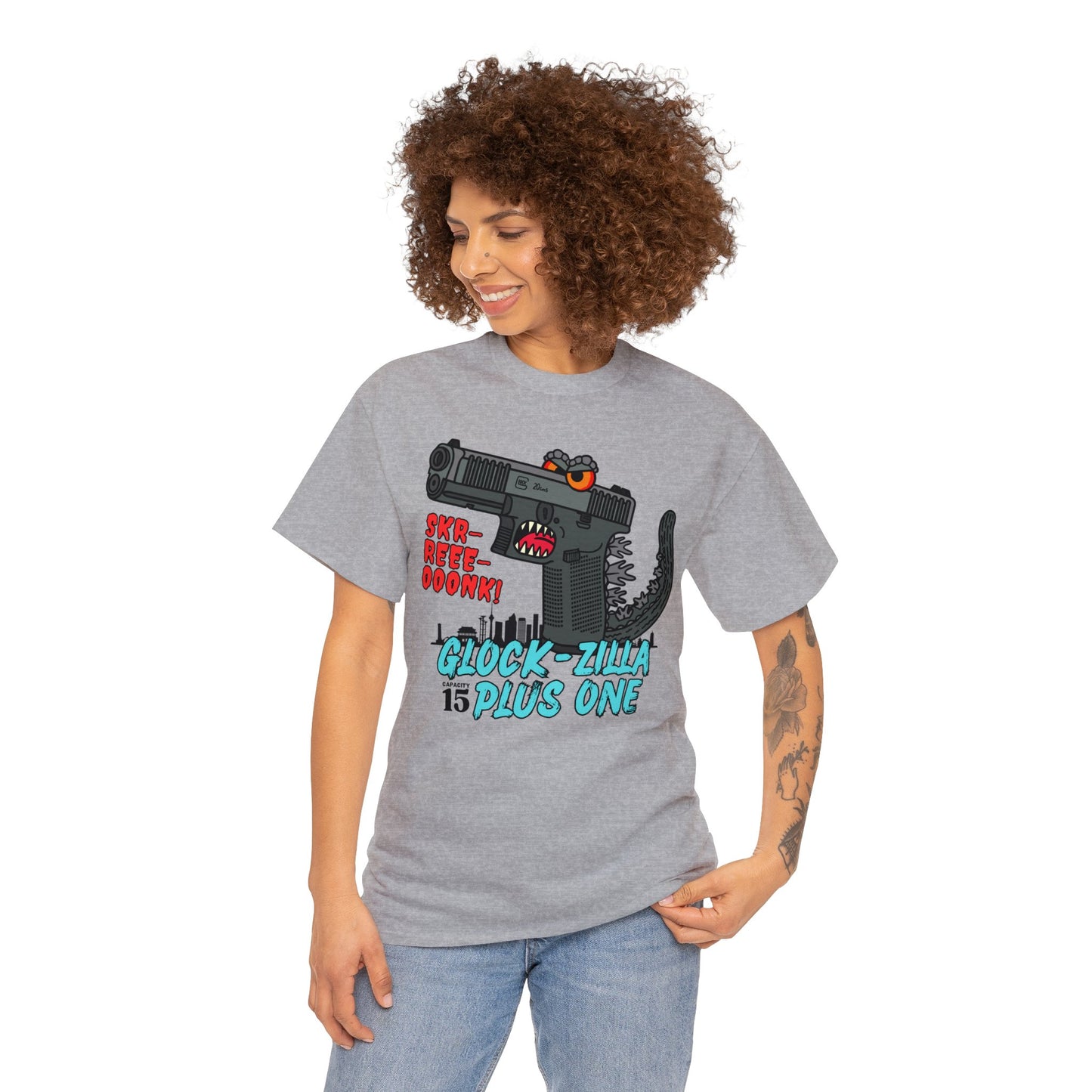 Glock-zilla! Unisex Heavy Cotton Tee