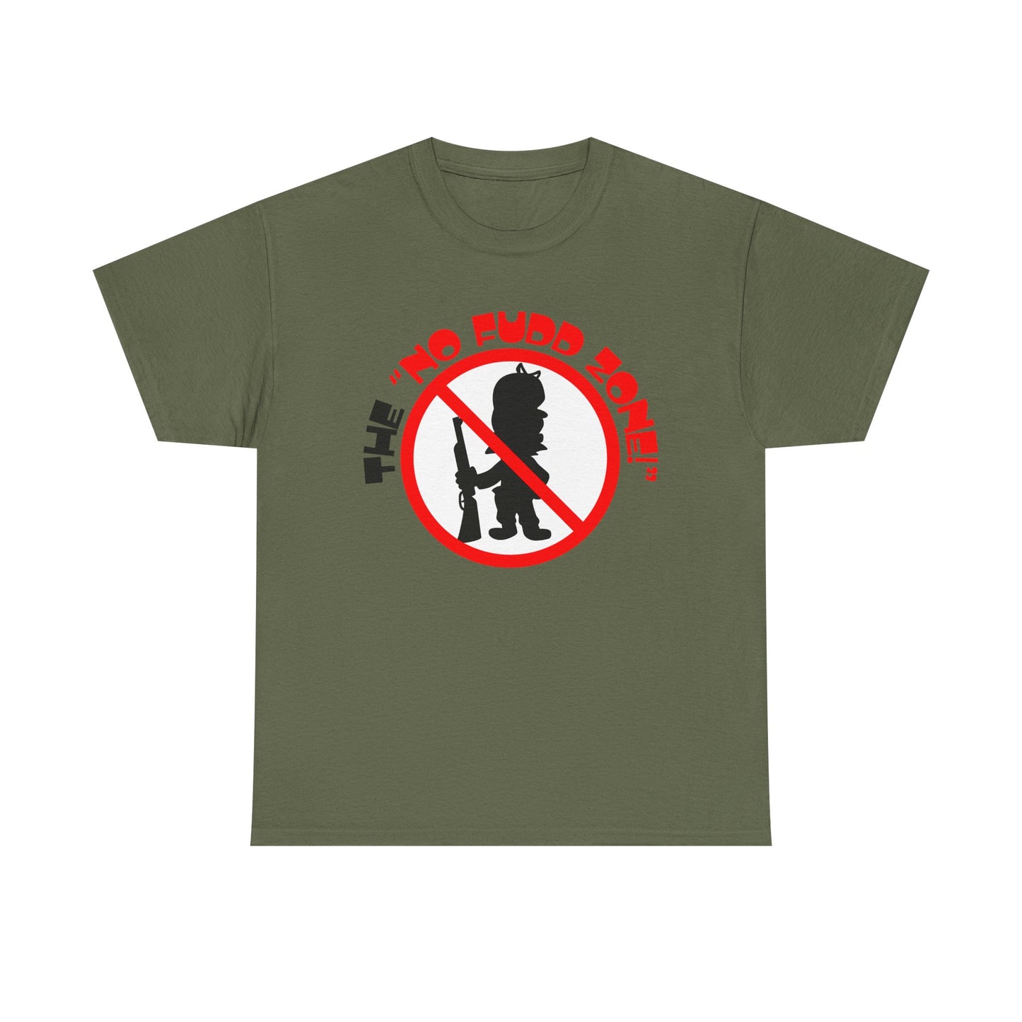The NO FUDD ZONE! Unisex Heavy Cotton Tee