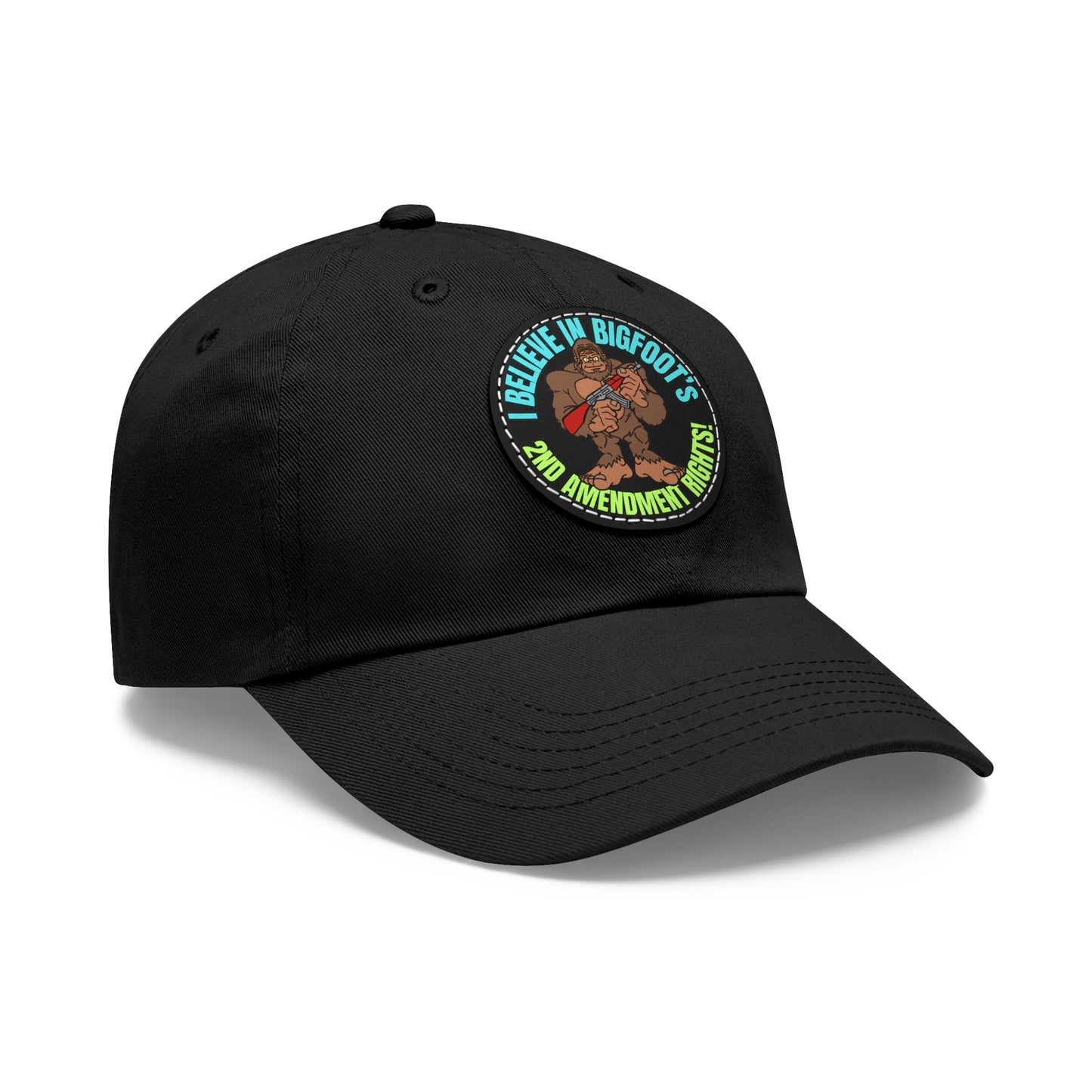 I Believe! Dad Hat with Leather Patch (Round)