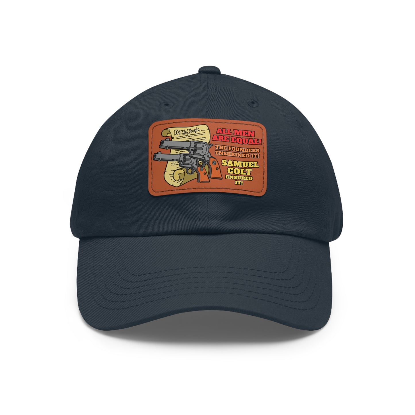Equalizers! Dad Hat with Leather Patch (Rectangle)
