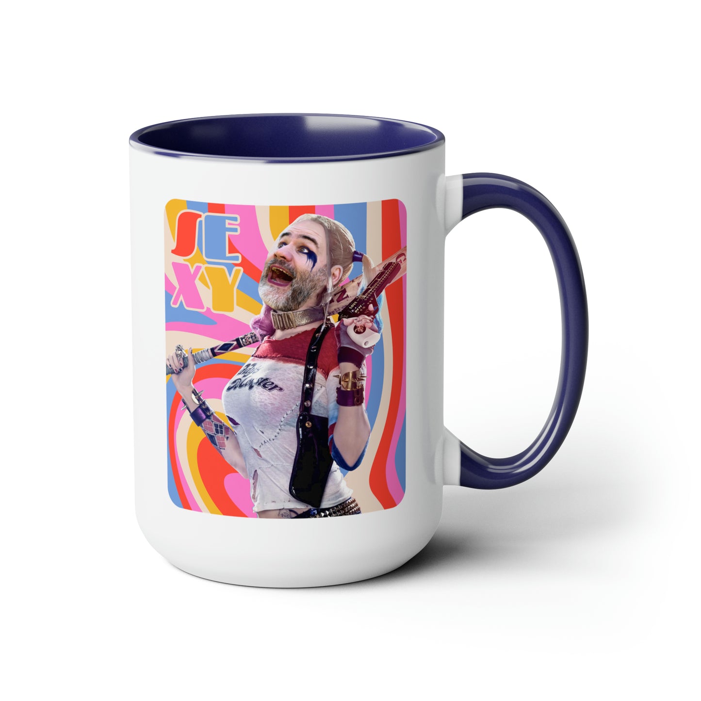 SEXY & Packin' Two-Tone Coffee Mugs, 15oz