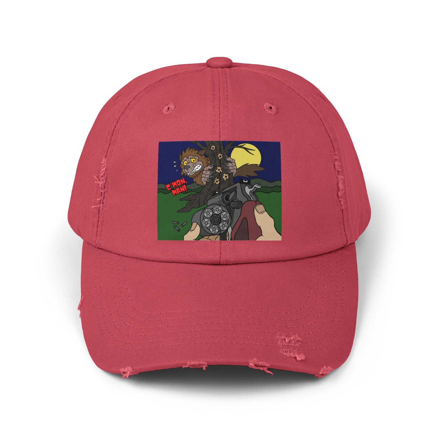 C'mon, Man! Unisex Distressed Cap