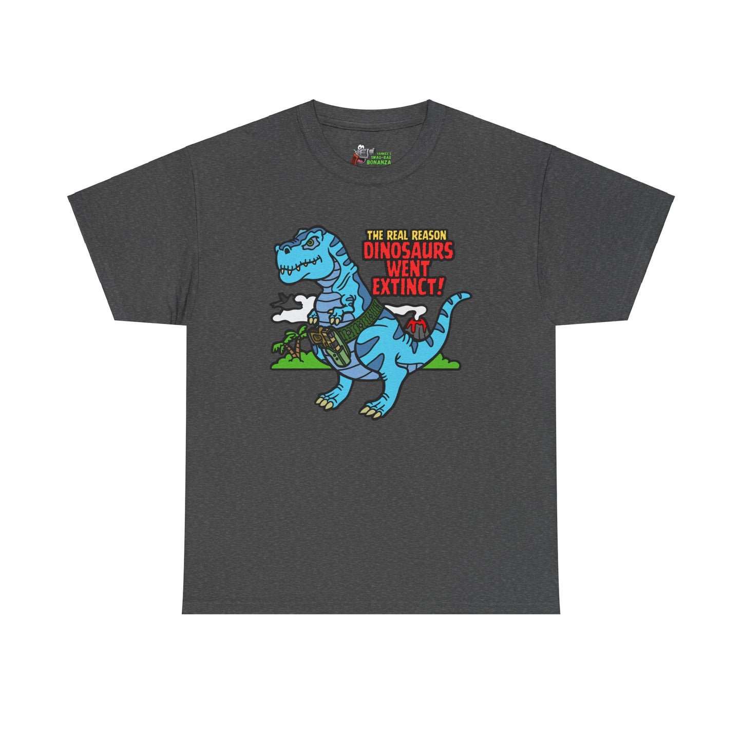 How Dinosaurs Went Extinct! Unisex Heavy Cotton Tee