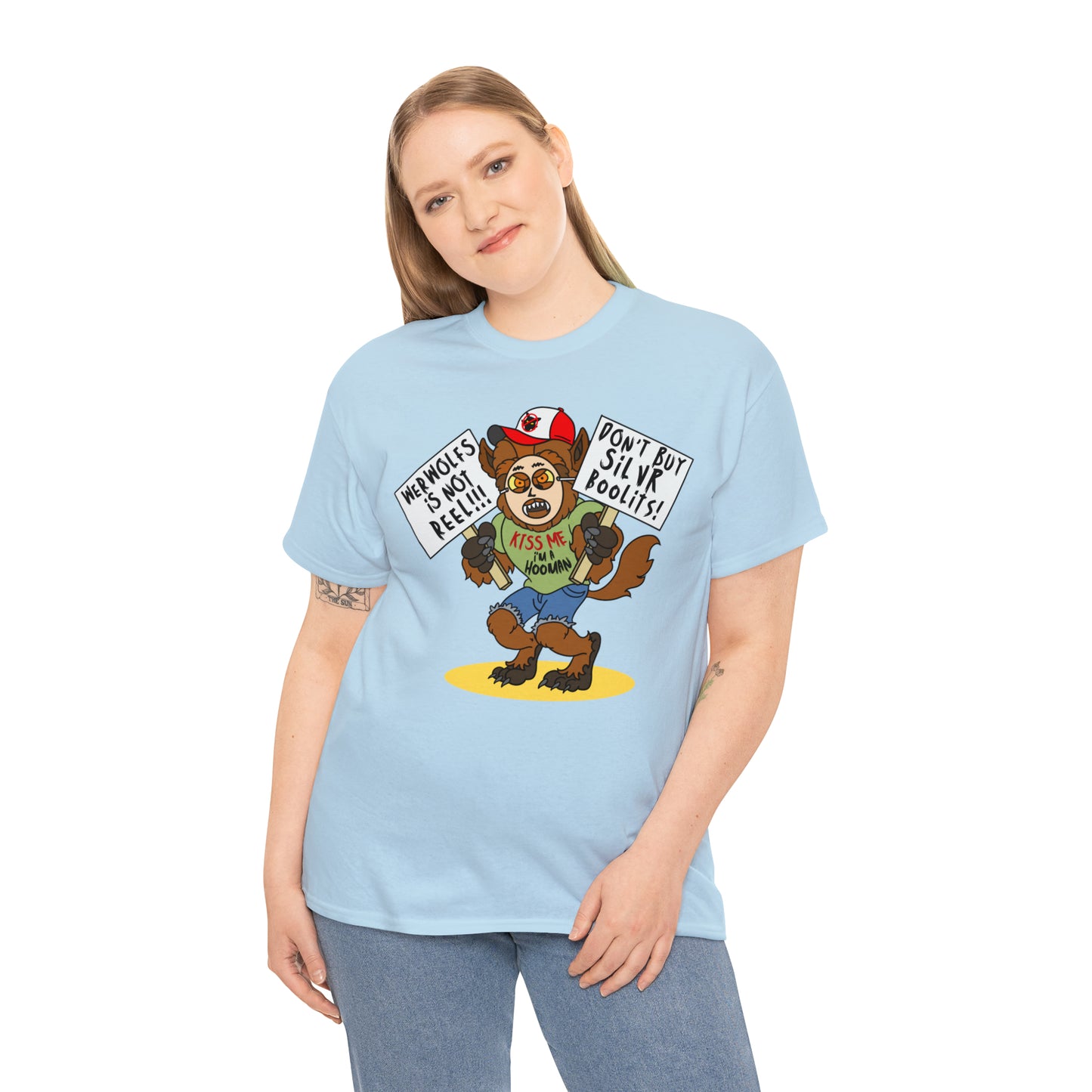 Werwolfs Is Not Reel! Unisex Heavy Cotton Tee