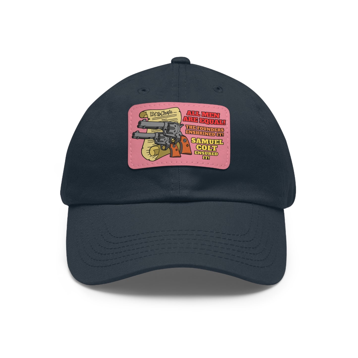 Equalizers! Dad Hat with Leather Patch (Rectangle)