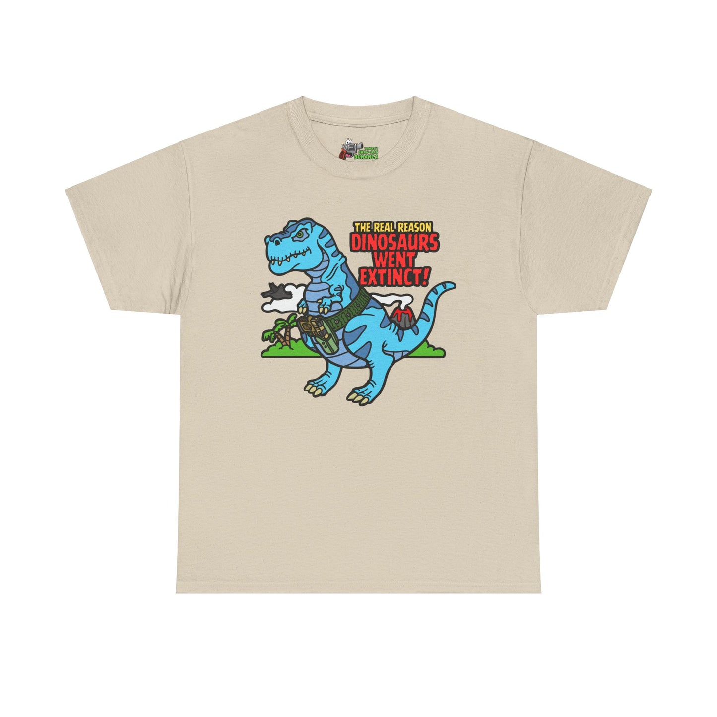 How Dinosaurs Went Extinct! Unisex Heavy Cotton Tee
