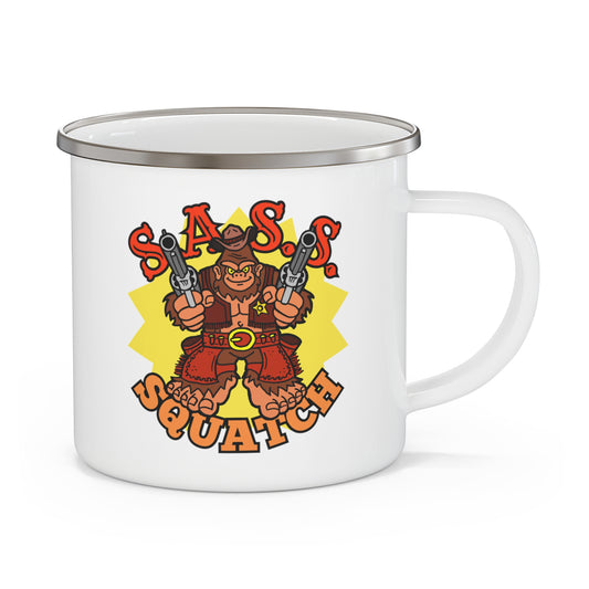 S.A.S.S.-Squatch! Enamel Camping Mug