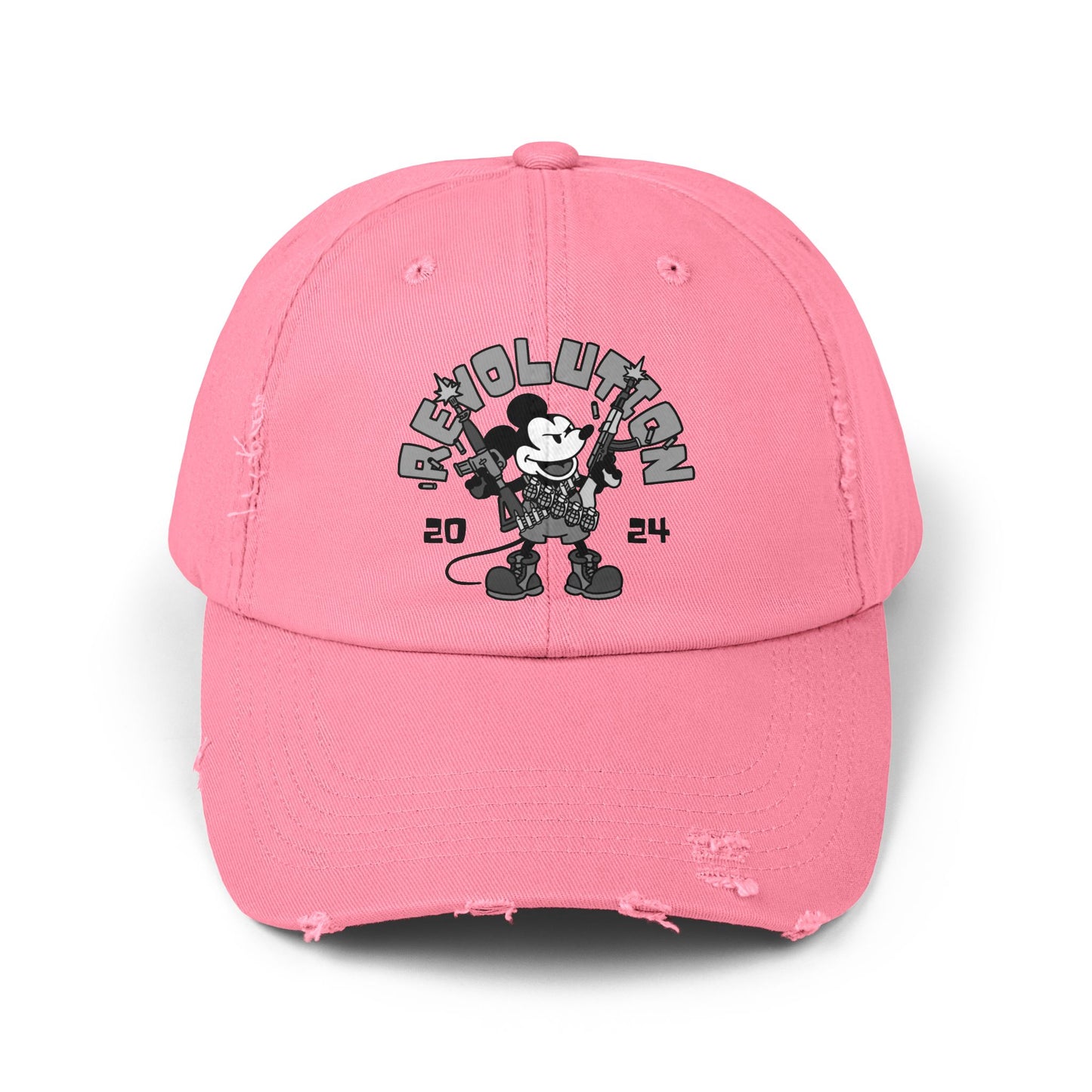 Revolutionary Mickey! Unisex Distressed Cap