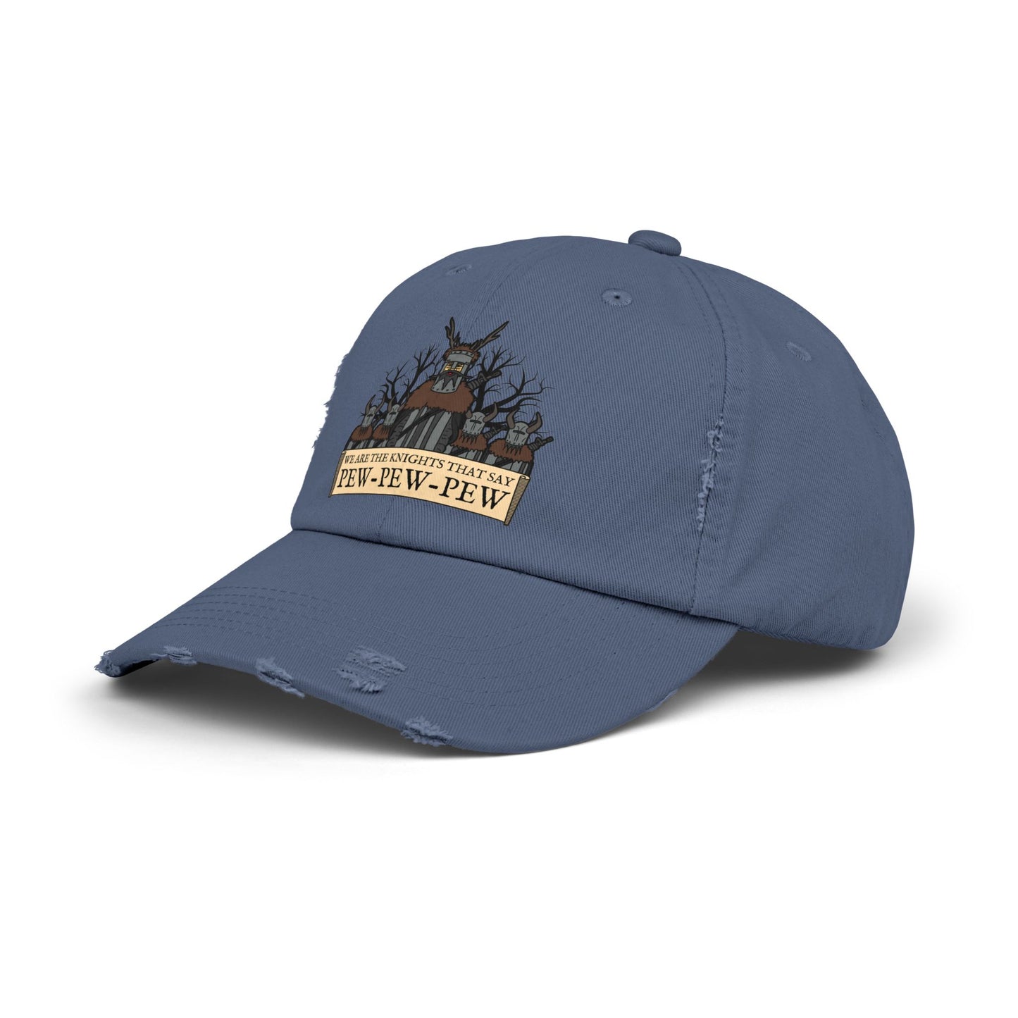 Knights of Pew! Unisex Distressed Cap
