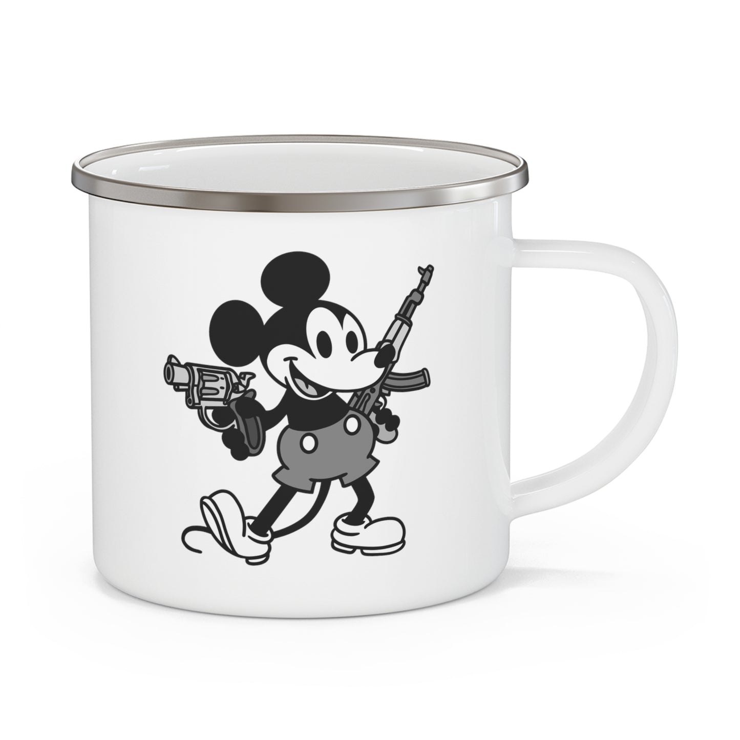 Mouse Guns! Enamel Camping Mug