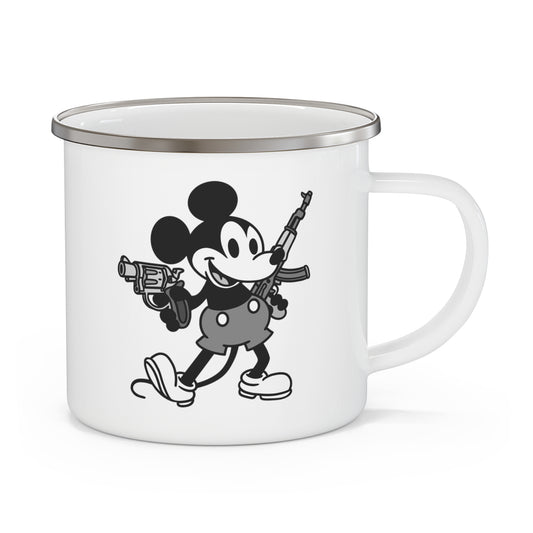 Mouse Guns! Enamel Camping Mug