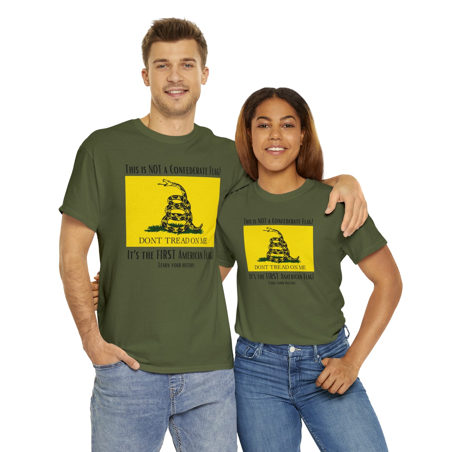 1st American Flag Unisex Heavy Cotton Tee