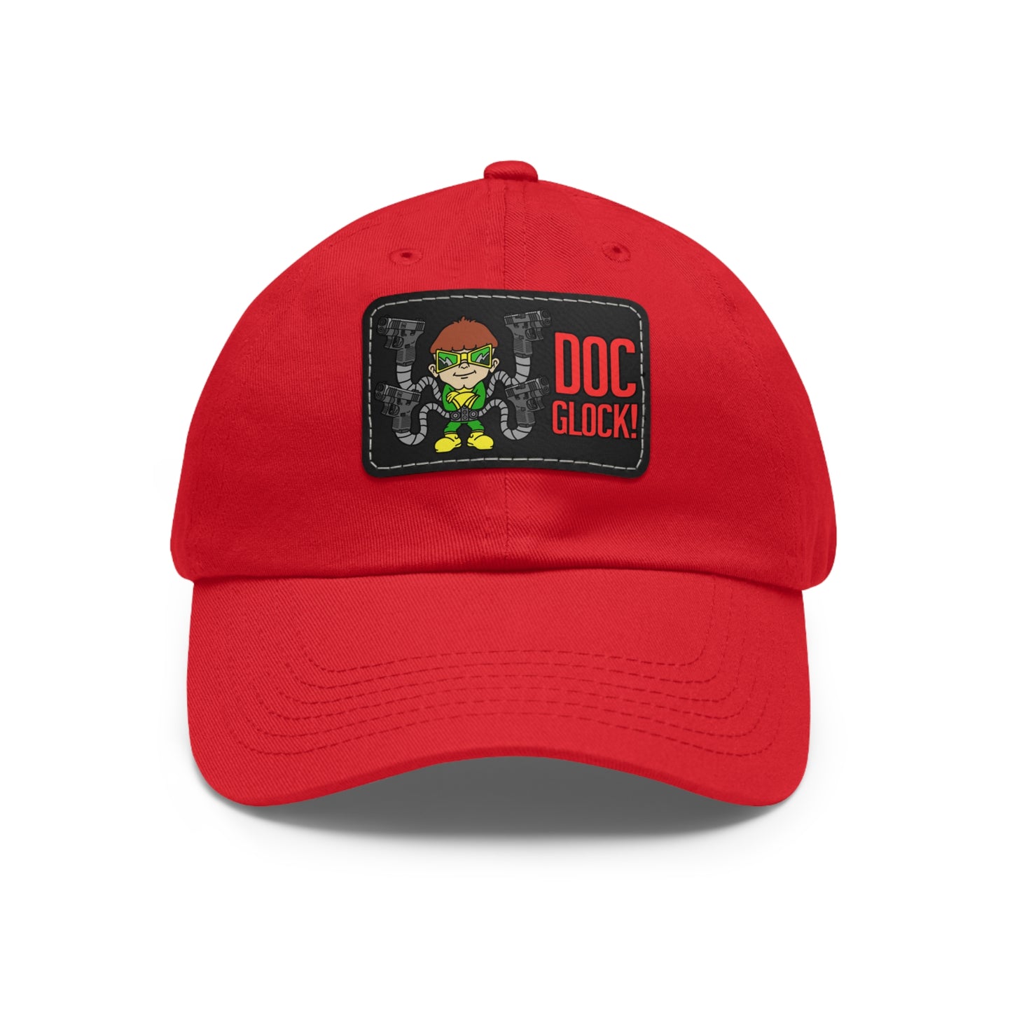 DOC Glock! Dad Hat with Leather Patch (Rectangle)