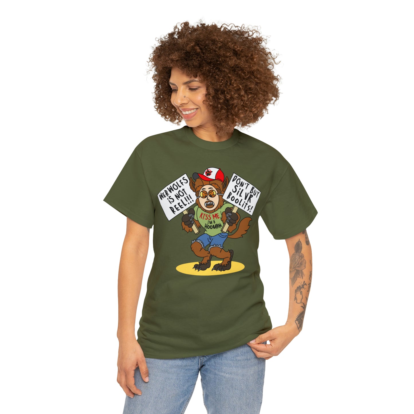 Werwolfs Is Not Reel! Unisex Heavy Cotton Tee