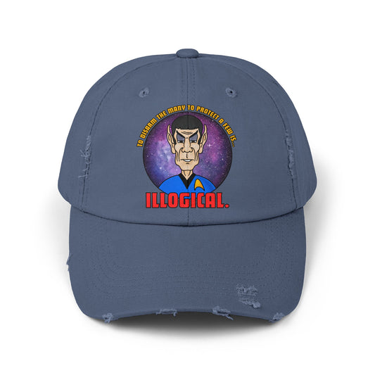 Illogical! Unisex Distressed Cap