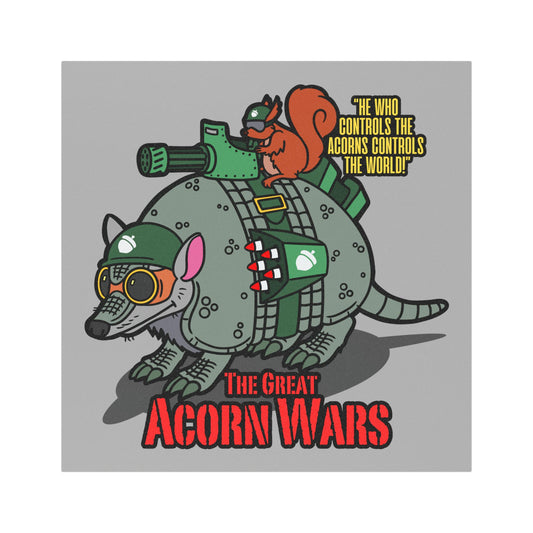 The Great Acorn Wars Car Magnet - Fun Animal Design for Nature Lovers