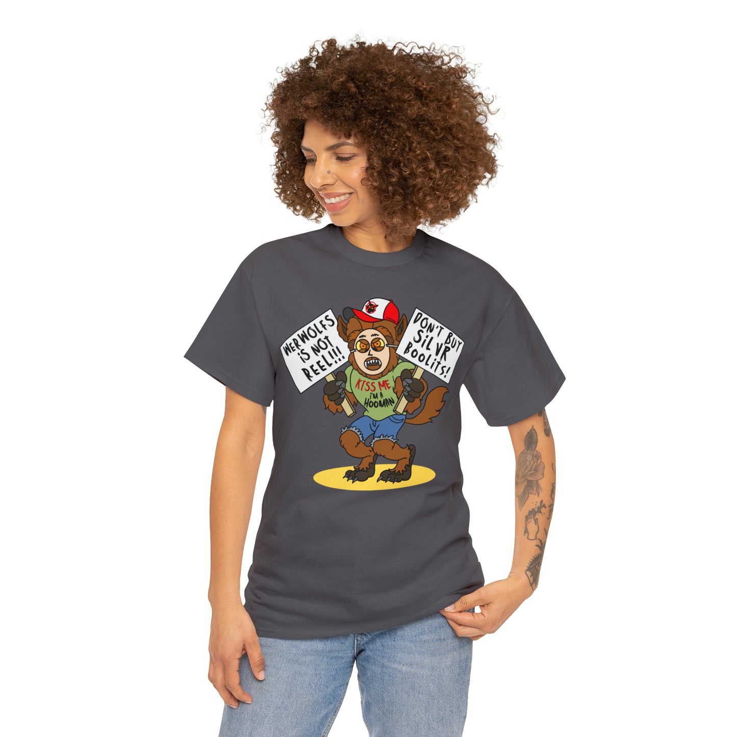 Werwolfs Is Not Reel! Unisex Heavy Cotton Tee