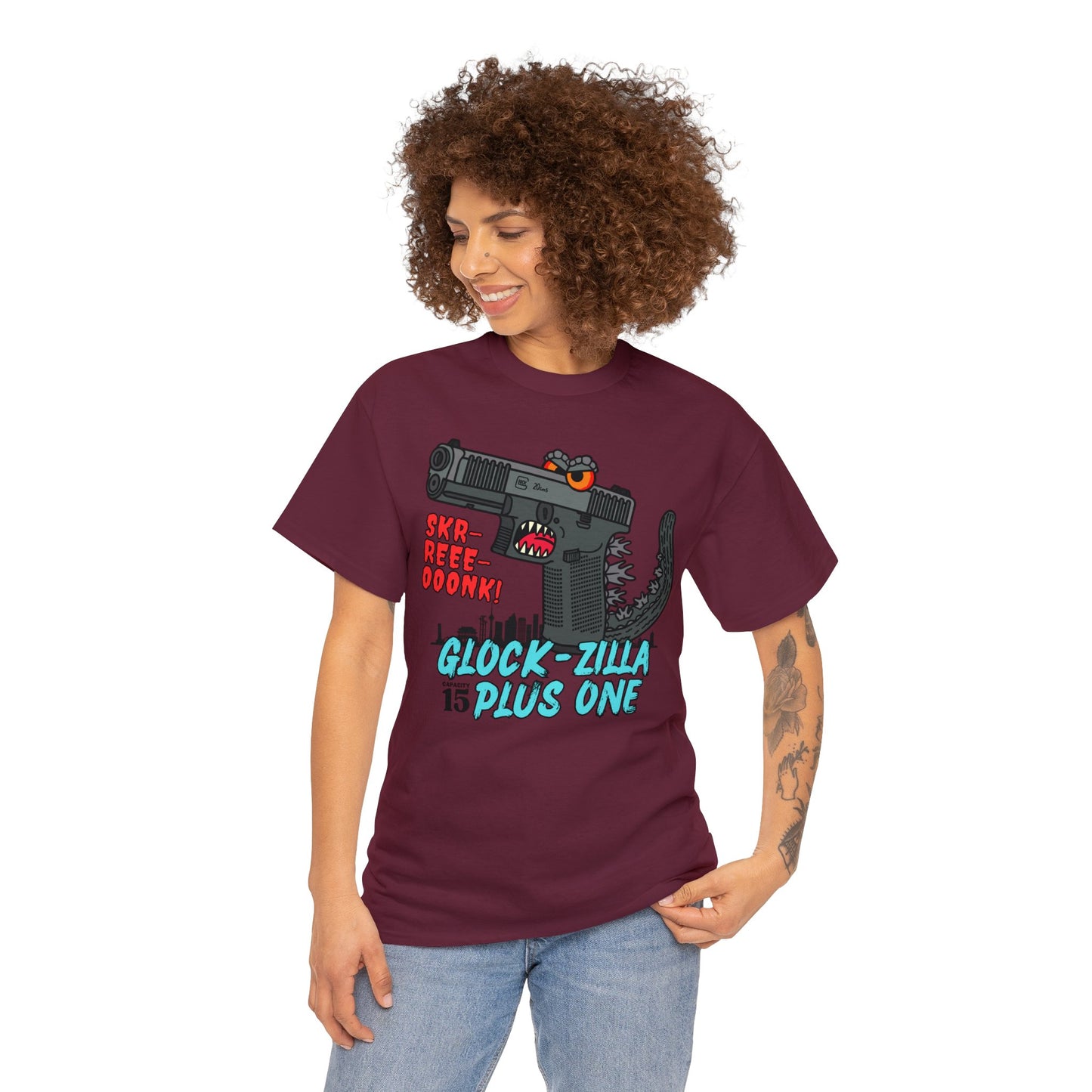Glock-zilla! Unisex Heavy Cotton Tee