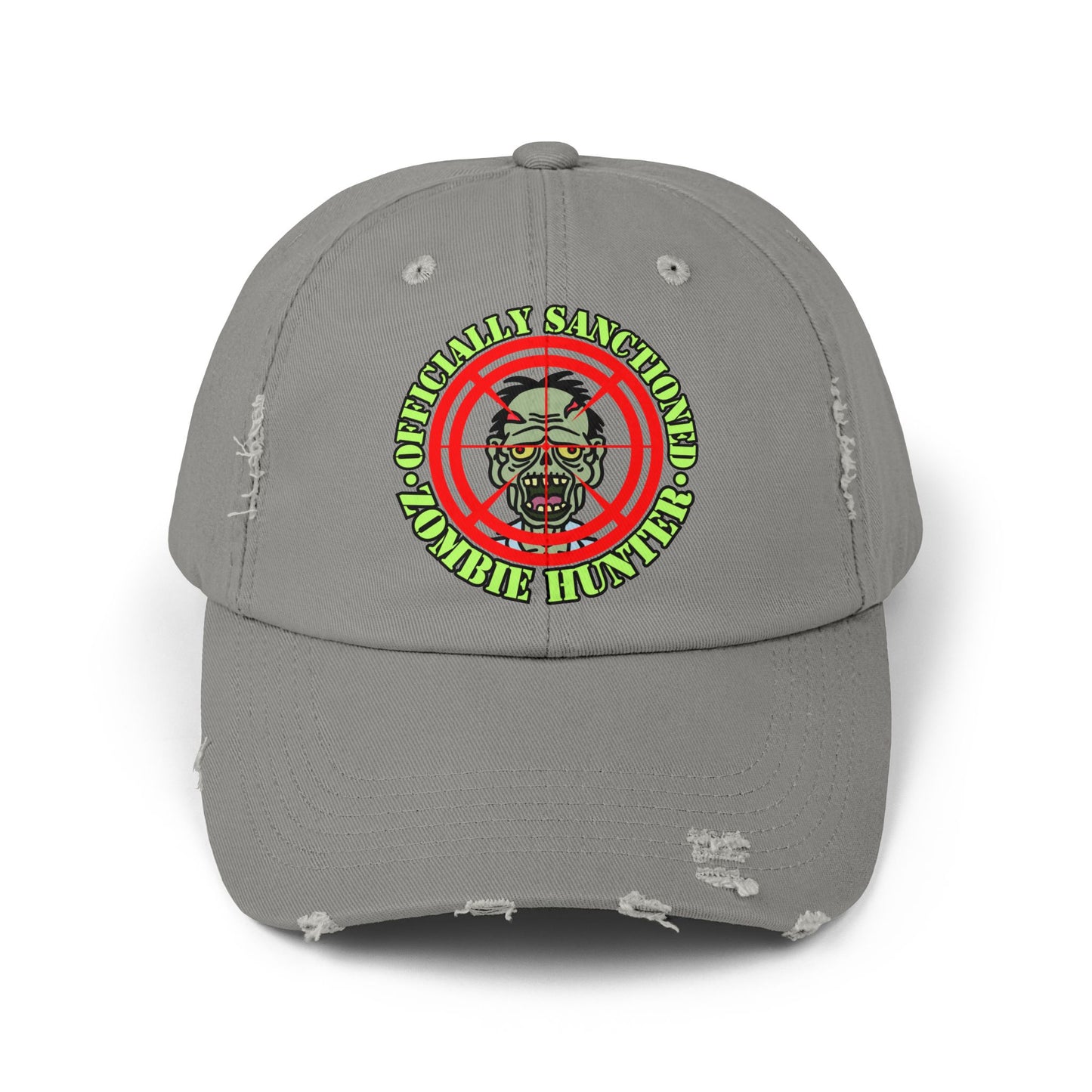 Zombie Hunter Unisex Distressed Cap