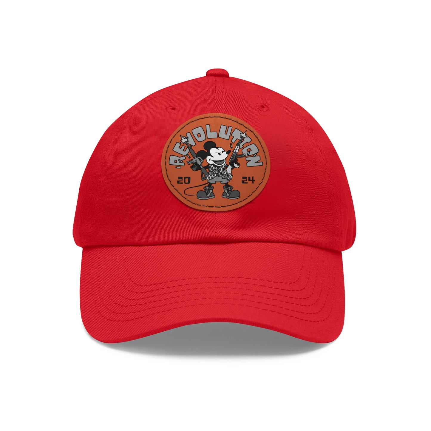 Revolutionary Willie! Dad Hat with Leather Patch (Round)