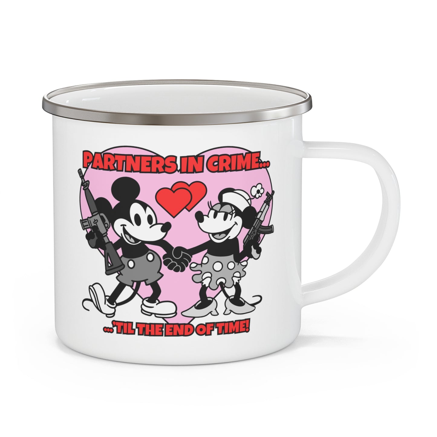 Partners in Crime! Enamel Camping Mug
