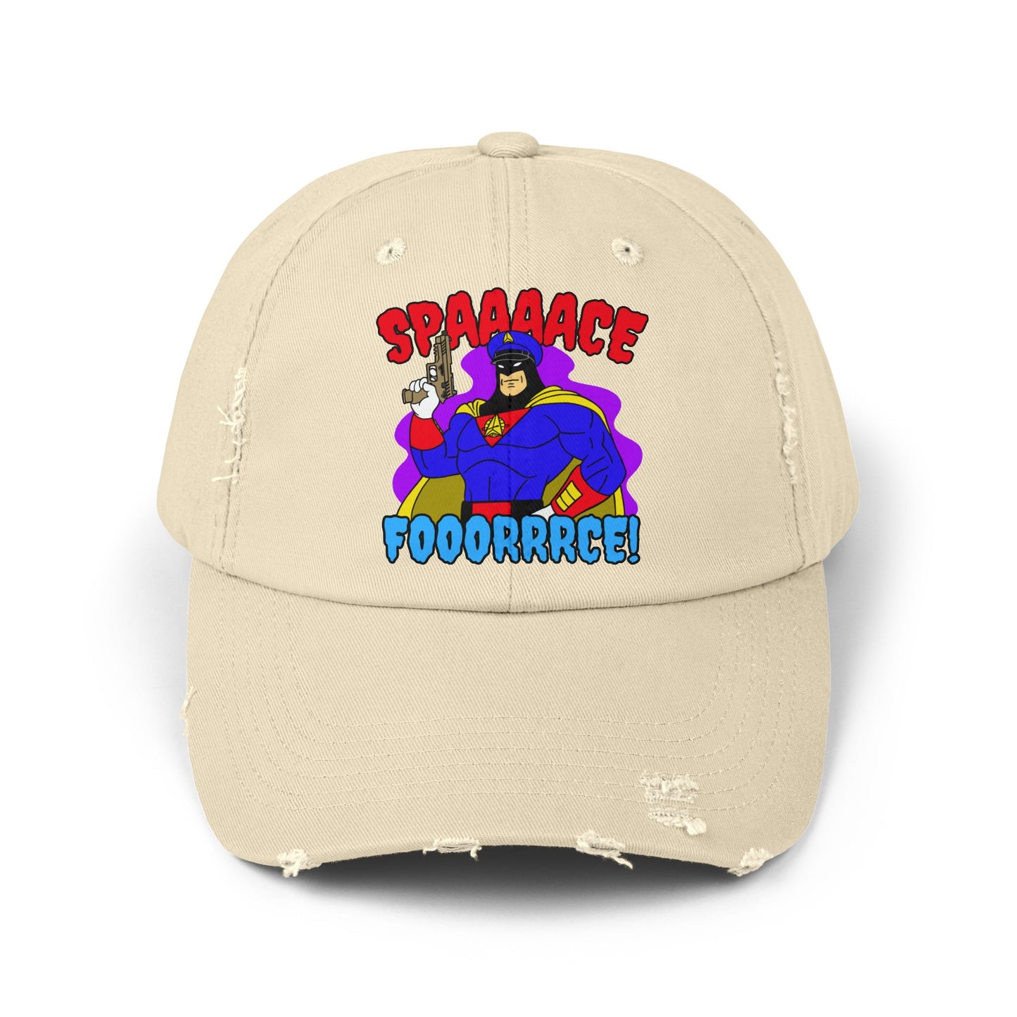 Space Force! Unisex Distressed Cap