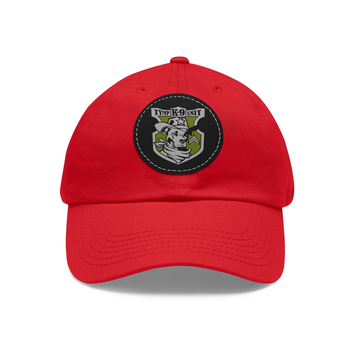 K9 Unit Corporel Dad Hat with Leather Patch (Round)