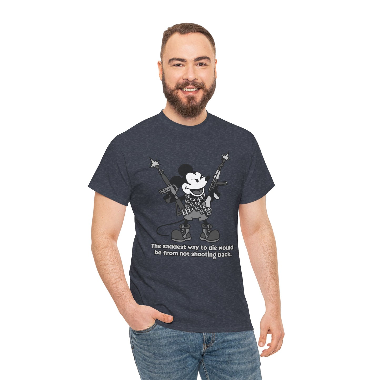 Mickey's The Saddest Way to Die! Unisex heavy Cotton tee