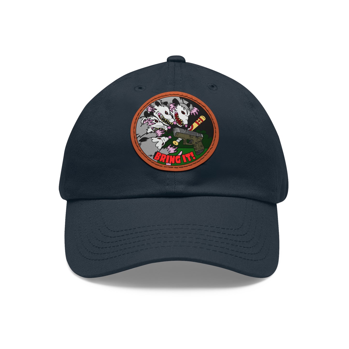 Gary's Last Stand! Dad Hat with Leather Patch (Round)