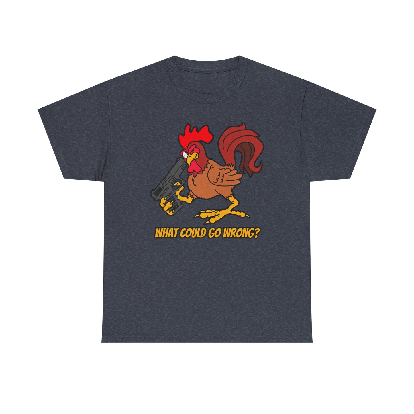 "Don't Point Your Glock at Your..." Unisex Heavy Cotton Tee