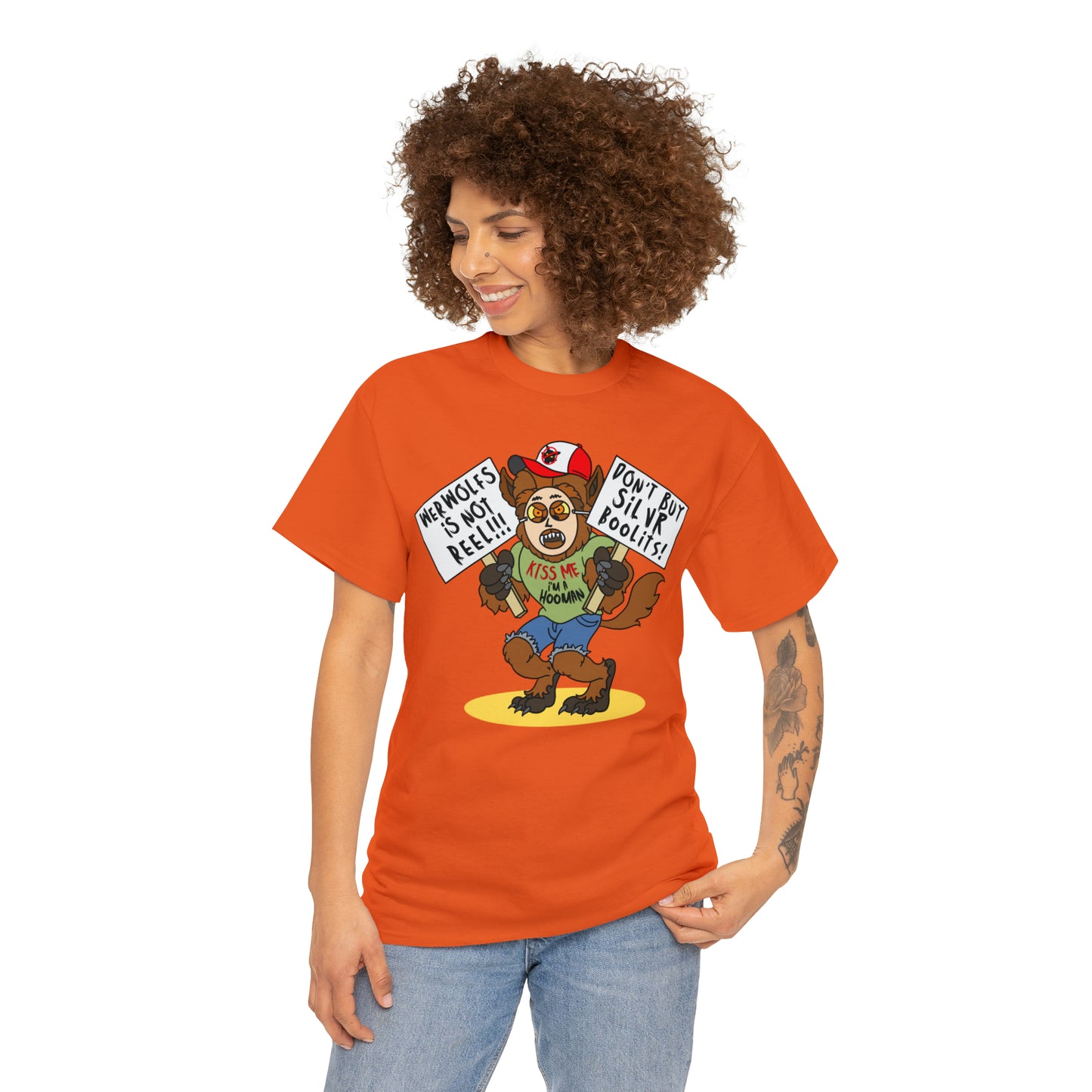 Werwolfs Is Not Reel! Unisex Heavy Cotton Tee