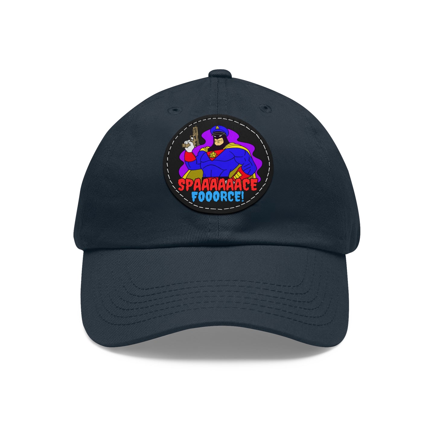 Space Force! Dad Hat with Leather Patch (Round)