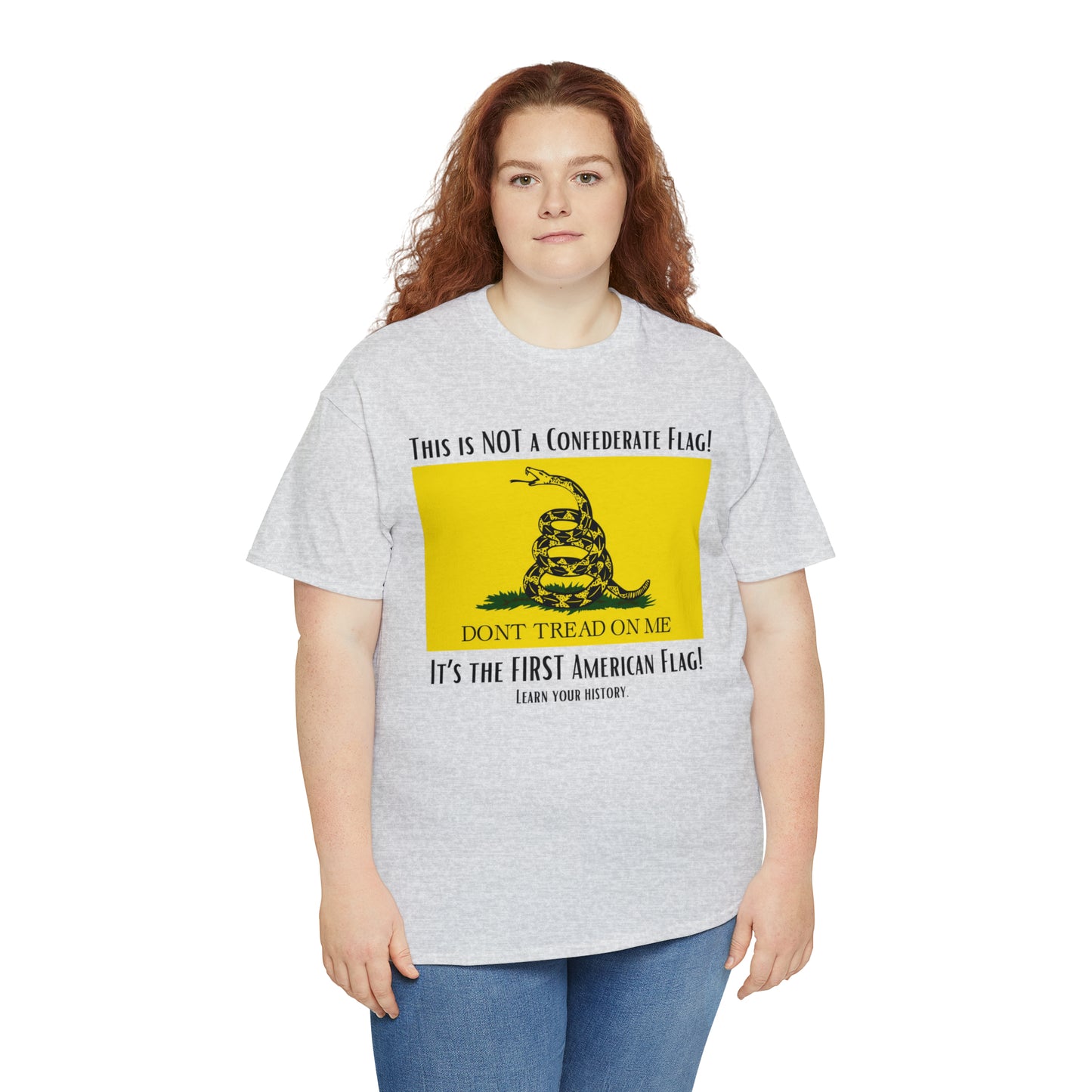 1st American Flag Unisex Heavy Cotton Tee