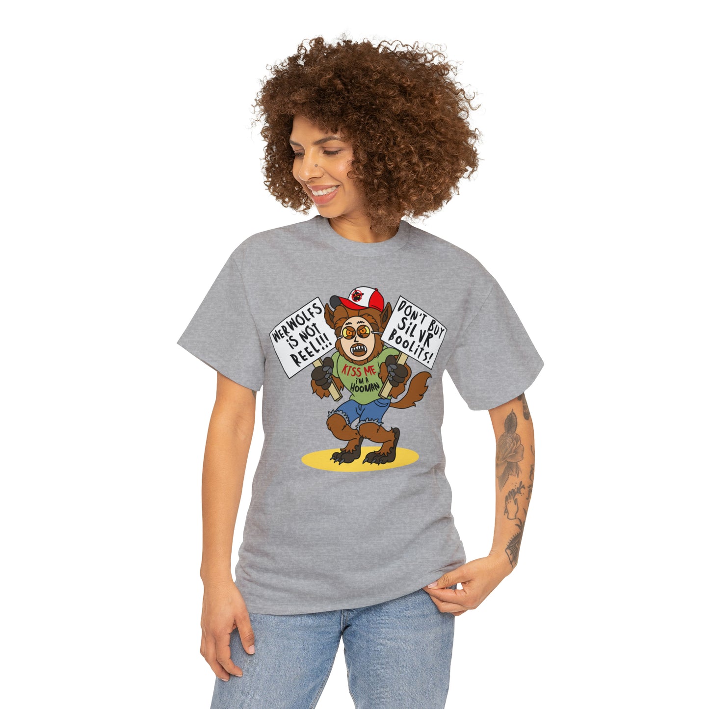 Werwolfs Is Not Reel! Unisex Heavy Cotton Tee