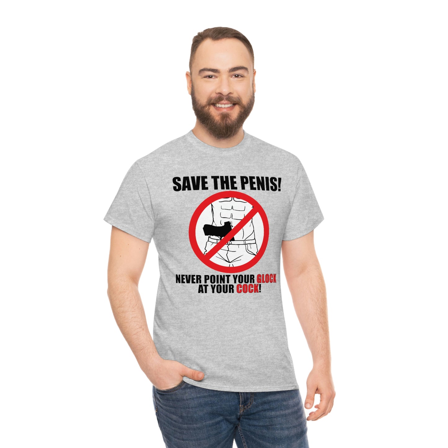 Save the Penis! Unisex Heavy Cotton Tee