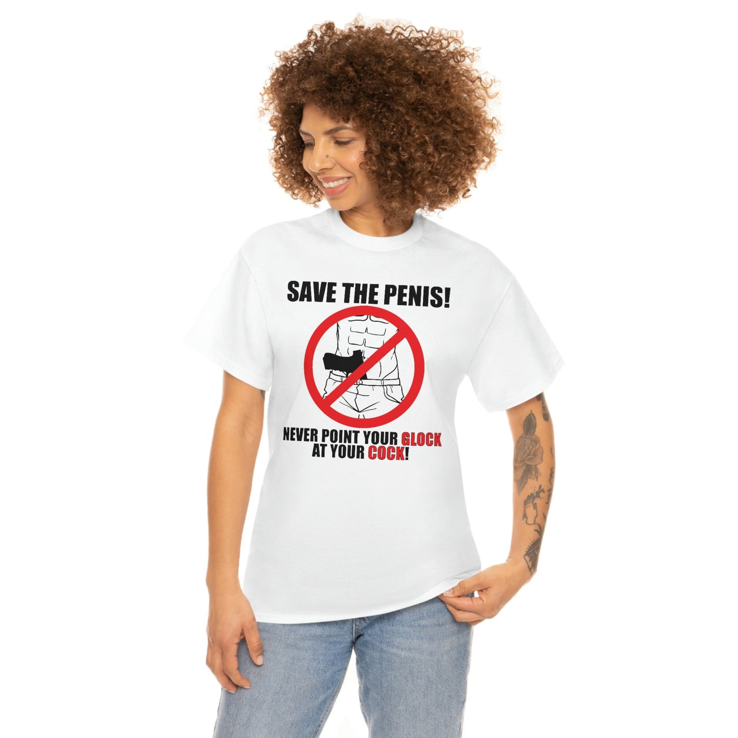 Save the Penis! Unisex Heavy Cotton Tee