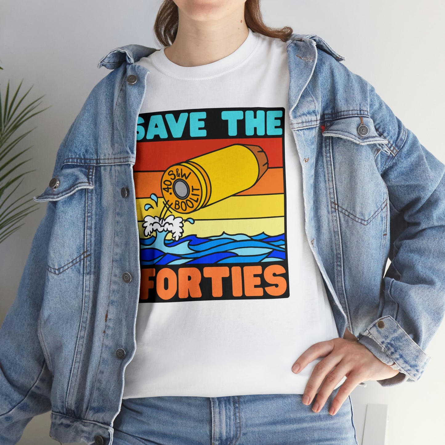 Save the Forties! Unisex Heavy Cotton Tee