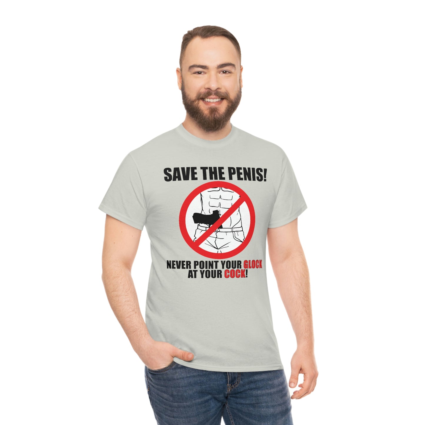 Save the Penis! Unisex Heavy Cotton Tee