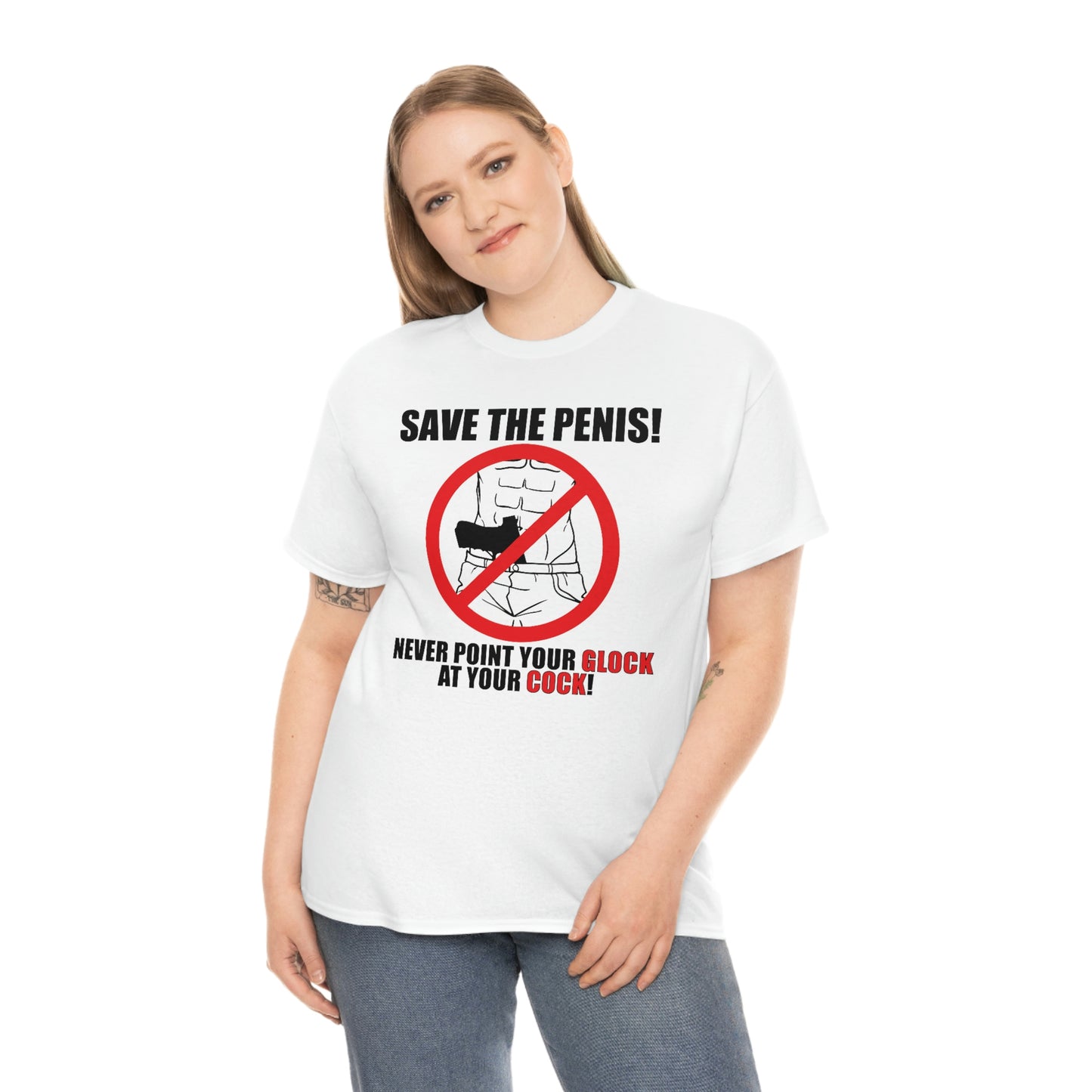 Save the Penis! Unisex Heavy Cotton Tee