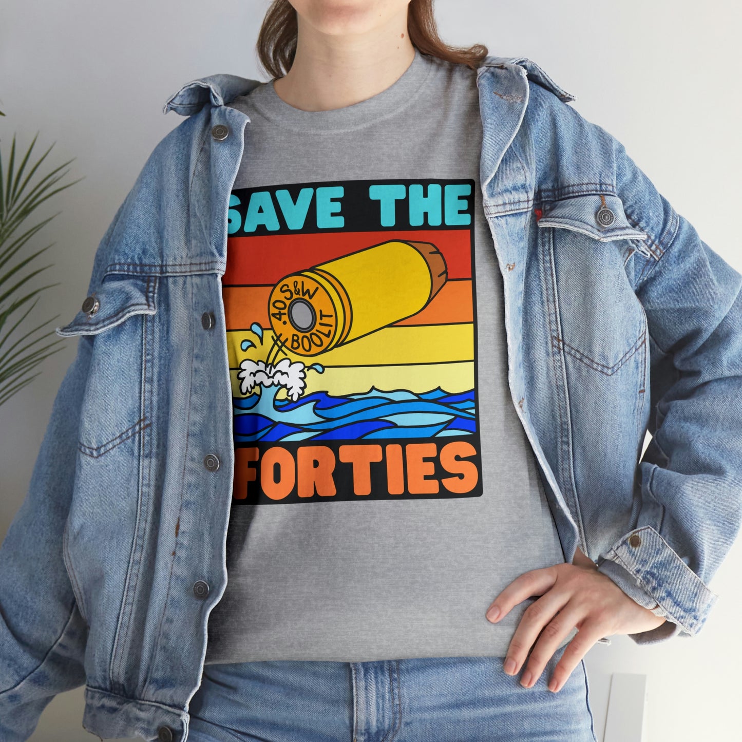 Save the Forties! Unisex Heavy Cotton Tee