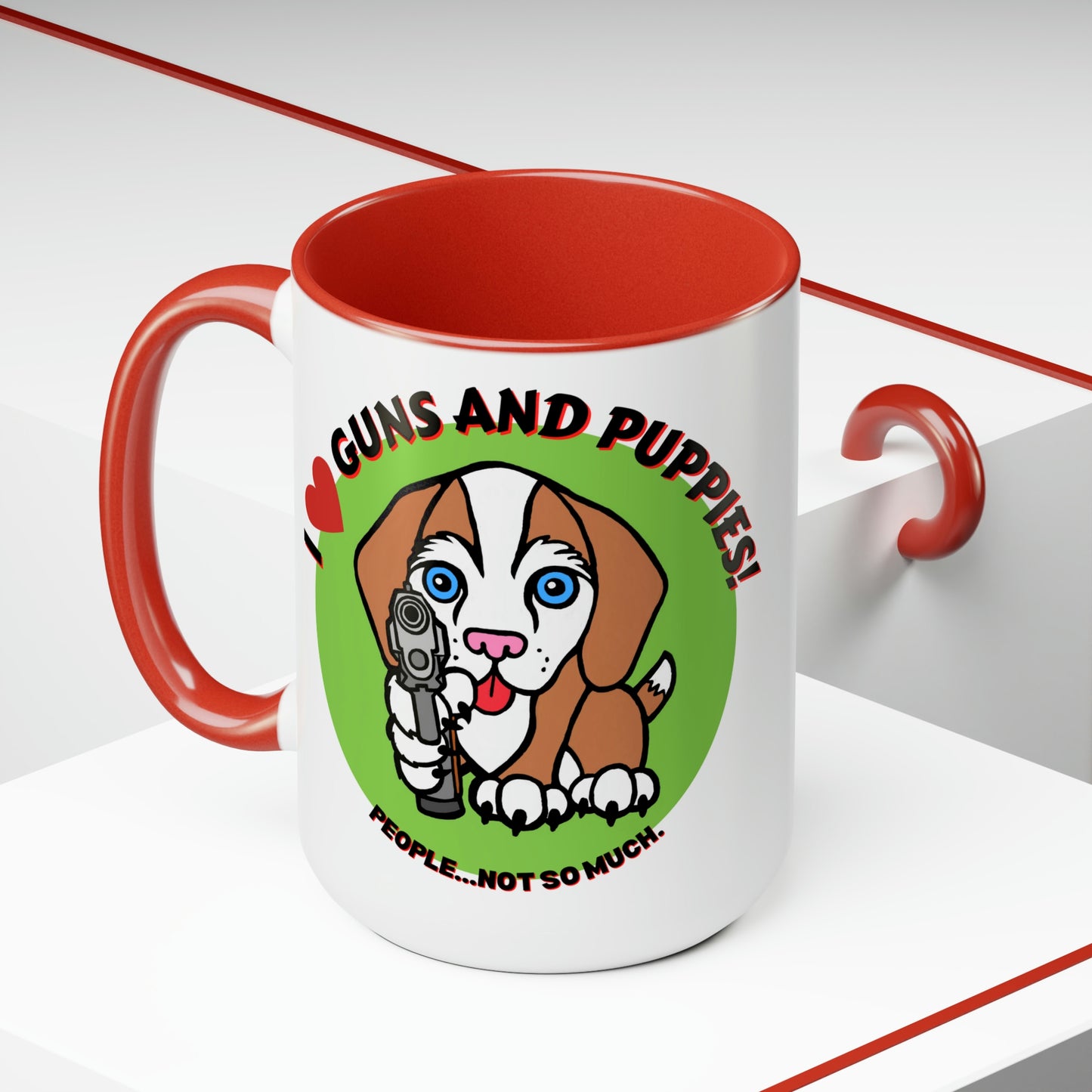 GUNS & PUPPIES LOVE Mug!