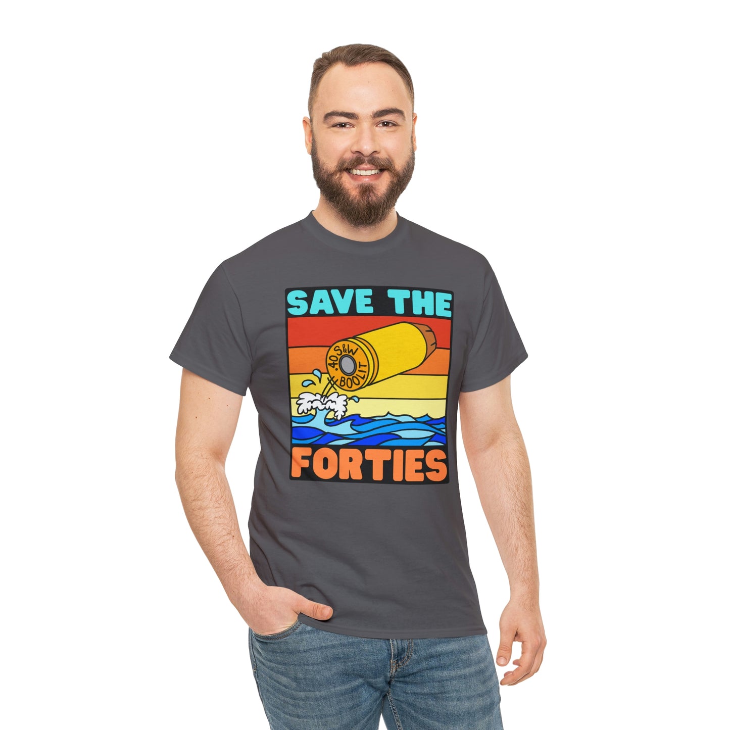 Save the Forties! Unisex Heavy Cotton Tee
