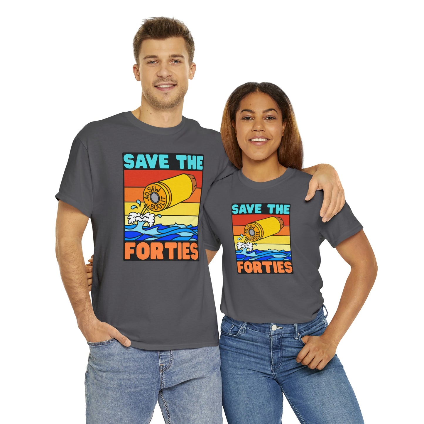 Save the Forties! Unisex Heavy Cotton Tee
